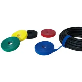 Logilink KAB0050 Kabelbinder aus Klettband, 4 m, schwarz
