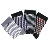 H.I.S. H.I.S Basicsocken Damen grau-schwarz, dunkelgrau-schwarz, hellgrau, rot-schwarz Gr.39-42