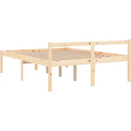 vidaXL Seniorenbett 120x200 cm Massivholz Kiefer