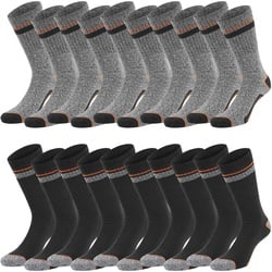 Black+Decker Crew Work Socks Unisex Herren Damen Arbeitssocken 10er Pack in 39-42 Blau 2