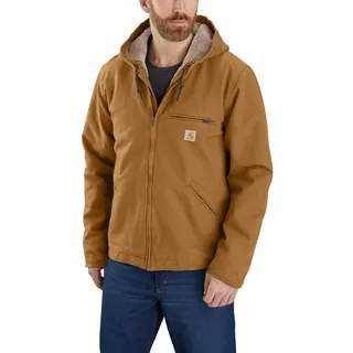 CARHARTT Sherpa Lined Jacket 104392 - Hellbraun - L
