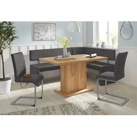 OTTO home Charissa 190 x 90 x 140 cm Microfaser langer Schenkel links schwarz