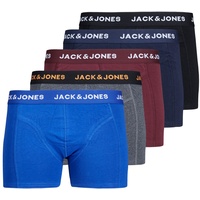 JACK & JONES Herren JACBLACK Friday Trunks 5er Pack Boxershorts Multicolor (Black/Navy blaze) - M