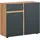 Home Affaire Morongo 100,4 x 86 x 39,6 cm Eiche kraft Gold / Anthrazit kosmos