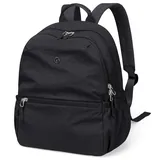 13L Mini Rucksack Damen Klein Leichtgewicht Reiserucksack Wasserdicht Rucksäcke Casual Daypack für Lässig Schule Reise Wandern Arbeit (Schwarz)
