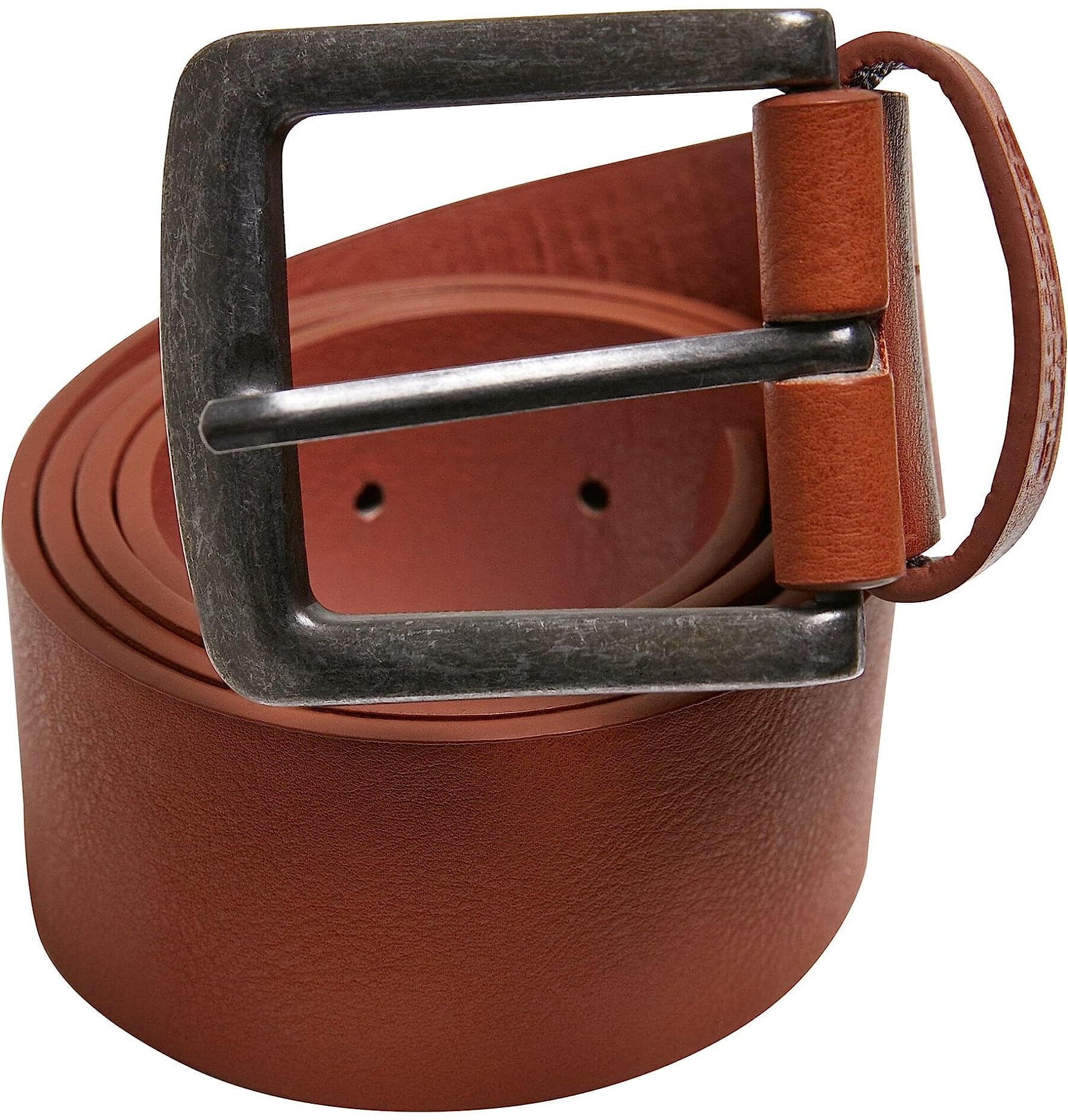 Urban Classics Unisex Leather Imitation Belt Gürtel, Cognacbrown, M