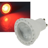 ChiliTec LED Strahler für Deko Leuchten GU10 Sockel 5Watt I 38° Abstrahlwinkel I Intensiver roter Farbton Lichtfarbe