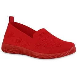 Damen Slip Ons in Rot