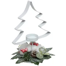Atmosphera Créateur d'intérieur Teelichthalter Tannenbaum 25 cm