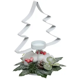 Atmosphera Créateur d'intérieur Teelichthalter Tannenbaum 25 cm