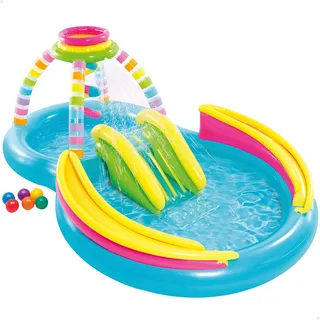 Intex Planschbecken Rainbow Funnel Play Center 295 x 191 x 109 cm