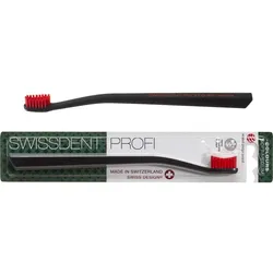 Swissdent Profi Colours Zahnbürste Sm Schwarz/Rot 1 ST