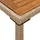 vidaXL Gartentisch mit Akazienholz-Platte 115 x 54 x 74 cm Beige