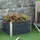 Outsunny Hochbeet aus Stahl 66 x 47 x 40 cm Silber