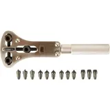 VELLEMAN UNIVERSAL-GEHÄUSEÖFFNER FÜR WASSERDICHTE UHREN - 4 SÄTZE MIT 3 EINSÄTZEN