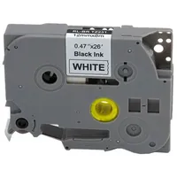 G&G Schriftband 12mm x 8m sw-ws komp. m. Brother