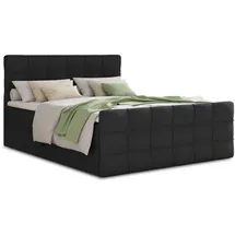 Sofnet Boxbett, Schwarz, (Inari 100), 160 x 200 cm, Schlafzimmer, Betten, Boxspringbetten