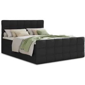 Sofnet Boxbett, Schwarz, (Inari 100), 160 x 200 cm, Schlafzimmer, Betten, Boxspringbetten