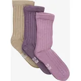 MINYMO Wool Socks Rib 3-Pack orchid haze (583) 15-18