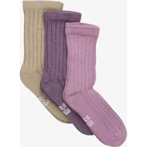 MINYMO Wool Socks Rib 3-Pack orchid haze (583) 15-18