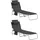 SoBuy Sonnenliege 195 x 62 x 29 cm schwarz klappbar 2 Stück