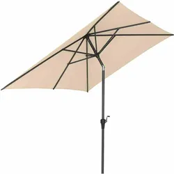 SIENA GARDEN  Avio Avio Mittelstockschirm anthrazit/ecru 250x200cm
