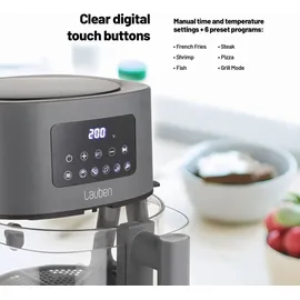 Lauben Heißluftfritteuse 5500BG grau