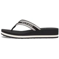 Tommy Hilfiger TH Flag Print Summer Sandal Schwarz 36