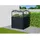 Floraworld Gewächshausaufsatz 87x87x46cm - schwarz