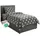 nyvi CozyStar Sterne Grau 135 x 200 cm + 80 x 80 cm