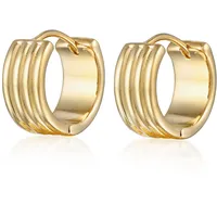 Elli Creolen Rillen Struktur Goldfarben 89139589