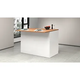 kochstation Unterschrank Kücheninsel KS-Sole 125 x 0 x 0 cm Weiß