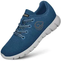 GIESSWEIN Merino Runners Men atmungsaktiv - Herren Sneaker für gesunden Gang - Bequeme leichte Arbeitsschuhe, ideal für Pflegeberufe - Freizeitschuhe - 44 EU