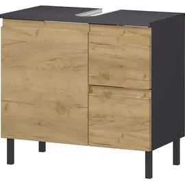 Germania Waschbeckenunterschrank »Salinas« - 60x34x56cm - braun - Holz