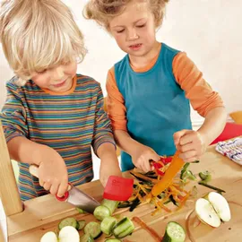 Opinel Le petit Chef Kinder Kochmesser-Set, rot/natur/silber, 3-teilig (1 Set)