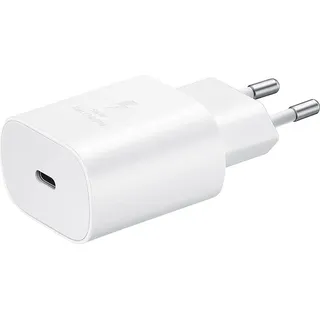 25W Super-Schnell-Ladegerät TA800 für Original Samsung Galaxy S22, S22 Plus, S22 Ultra weiß 3A Netzteil super-Fast-Charging USB-Typ-C-Adapter - Weiß