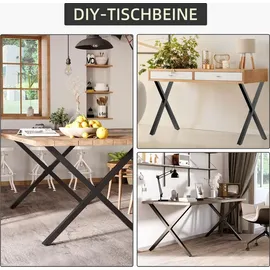 Homcom Tischbein 80 cm x 4 cm x 72 cm