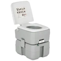 Costway 20+10L Campingtoilette mit abnehmbarem Abwassertank,