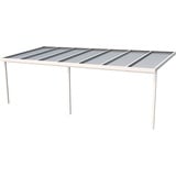 Gutta Terrassendach Premium 712 x 306 cm weiß/polycarbonat bronce