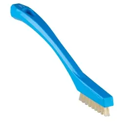 Vikan Detail Bürste, hitzebeständige Borsten, extrahart 44023 , Farbe: blau
