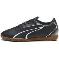 Puma Vitoria It Soccer Shoes, Puma Black-Puma White, 42.5