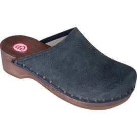 Berkemann Velours-Toeffler Unisex-Erwachsene Clogs, Blau (Blau), 46 EU