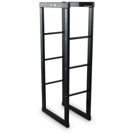 BITUXX Kaminholzständer Metall 40 x 100 cm Schwarz