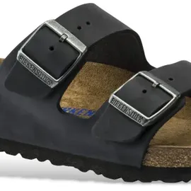 Birkenstock Arizona Weichbettung Naturleder geölt schwarz 45