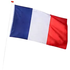 Boland 62037 - Dekorationsfahne Frankreich, 90 x 150 cm, France, Trikolore, Nationalflagge, Polyester, Banner, Wanddekoration, Fußball, Weltmeister, Europameisterschaft, Mottoparty