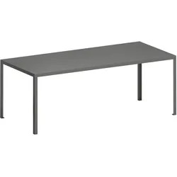 Zeus Tavolo Outdoor Gartentisch, 240 x 90 cm, gunmetal
