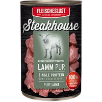 Fleischeslust-Tiernahrung Steakhouse Lamm Pur 410 g