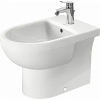 Duravit No. 1 Standbidet, mit Überlauf, Hahnlochbank, weiß,
