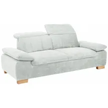 Home Affaire 2,5-Sitzer HOME AFFAIRE "Bergamo Multifunktions-Couch, elegant und komfortabel", silber, B:215cm H:77cm T:90cm, Chenille 100% Polyester;Struktur fein ( 100% Polyester);Luxus-Kunstleder;Struktur weich (100% Polyester), Sofas, mit Armlehn-und