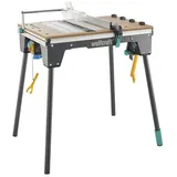 WOLFCRAFT Maschinentisch Stahl 91,5 x 86 x 70 cm Schwarz/Grau klappbar